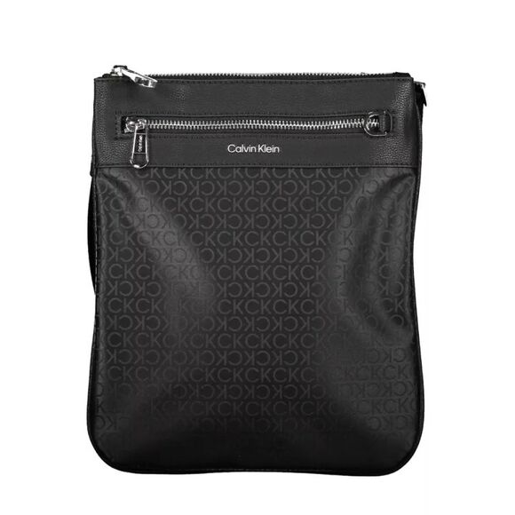 Calvin Klein Monogram Crossbody Bag Men Black Shoulder Bags